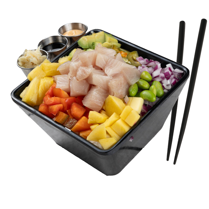 Cooked Salmon Poke Bowl