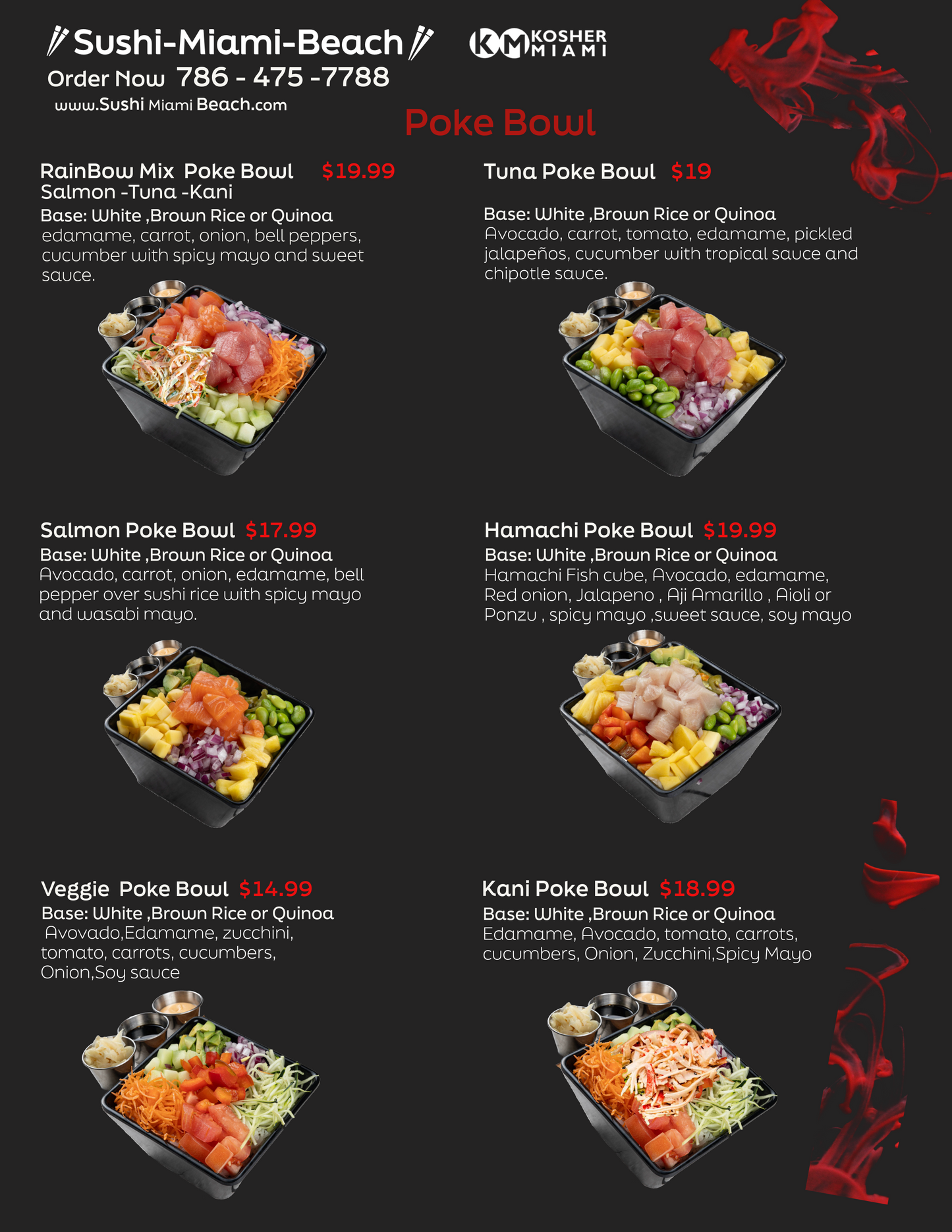 Salmon Poke Bowl | By Sushi Miami Beach