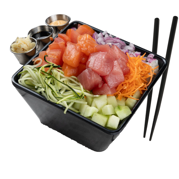 Rainbow Mix Tuna & Salmon Poke Bowl