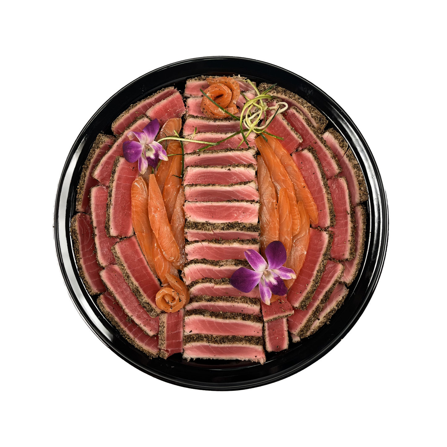 Seared Tuna with Smoke Salmon 16in Platter