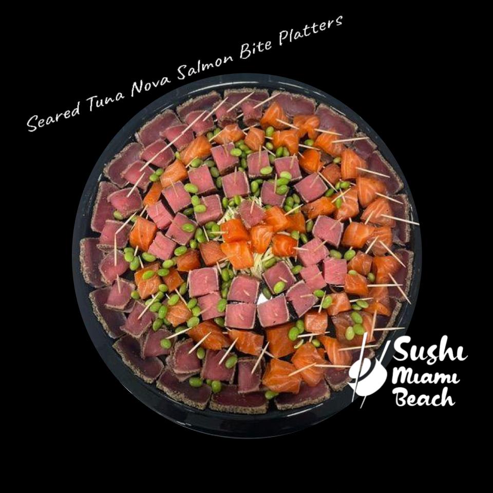Seared Tuna Nova Salmon Bite Platters