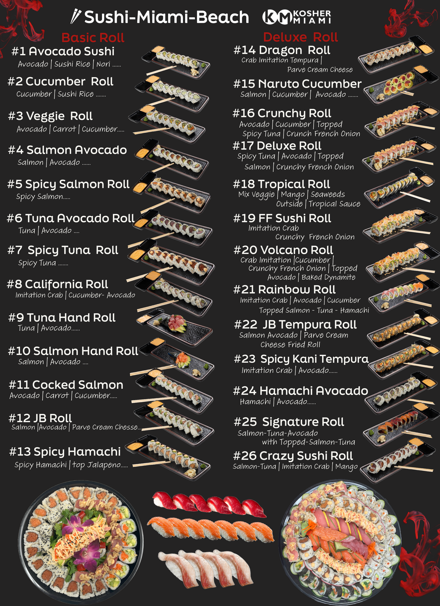 Sushi Prime Platter -12 rolls 96 pcs