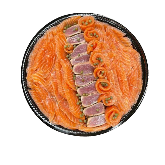 Smoked Seared Tuna & Salmon 12" Platter