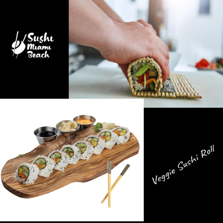 #3 Veggie Sushi Roll by Sushi Miami Beach