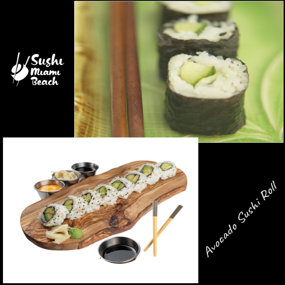 #11 Cooked Salmon Sushi Roll by Sushi Miami Beach