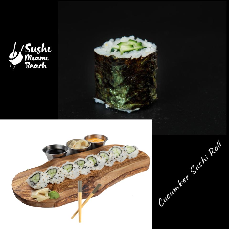 #15 Naruto Cucumber Sushi Roll by Sushi Miami Beach