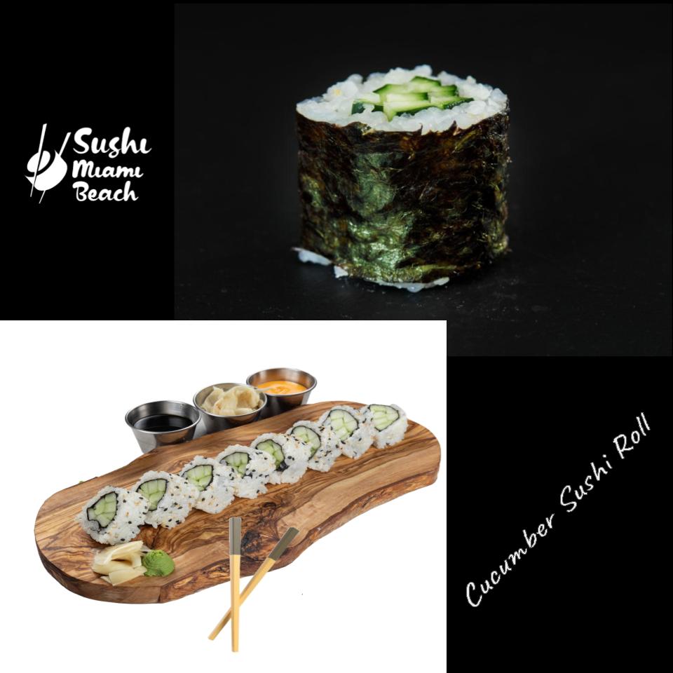 #2 Cucumber Sushi Roll by Sushi Miami Beach
