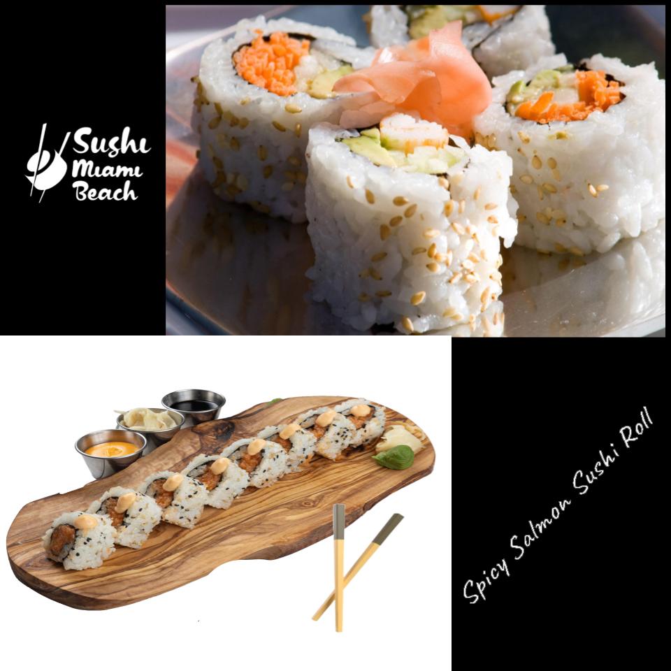#5 Spicy Salmon Sushi by Sushi Miami Beach