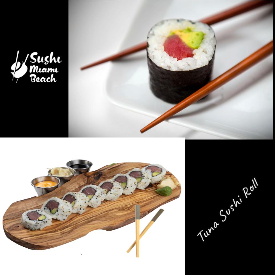 #11 Cooked Salmon Sushi Roll by Sushi Miami Beach