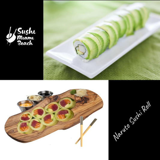 #15 Naruto Cucumber Sushi Roll by Sushi Miami Beach