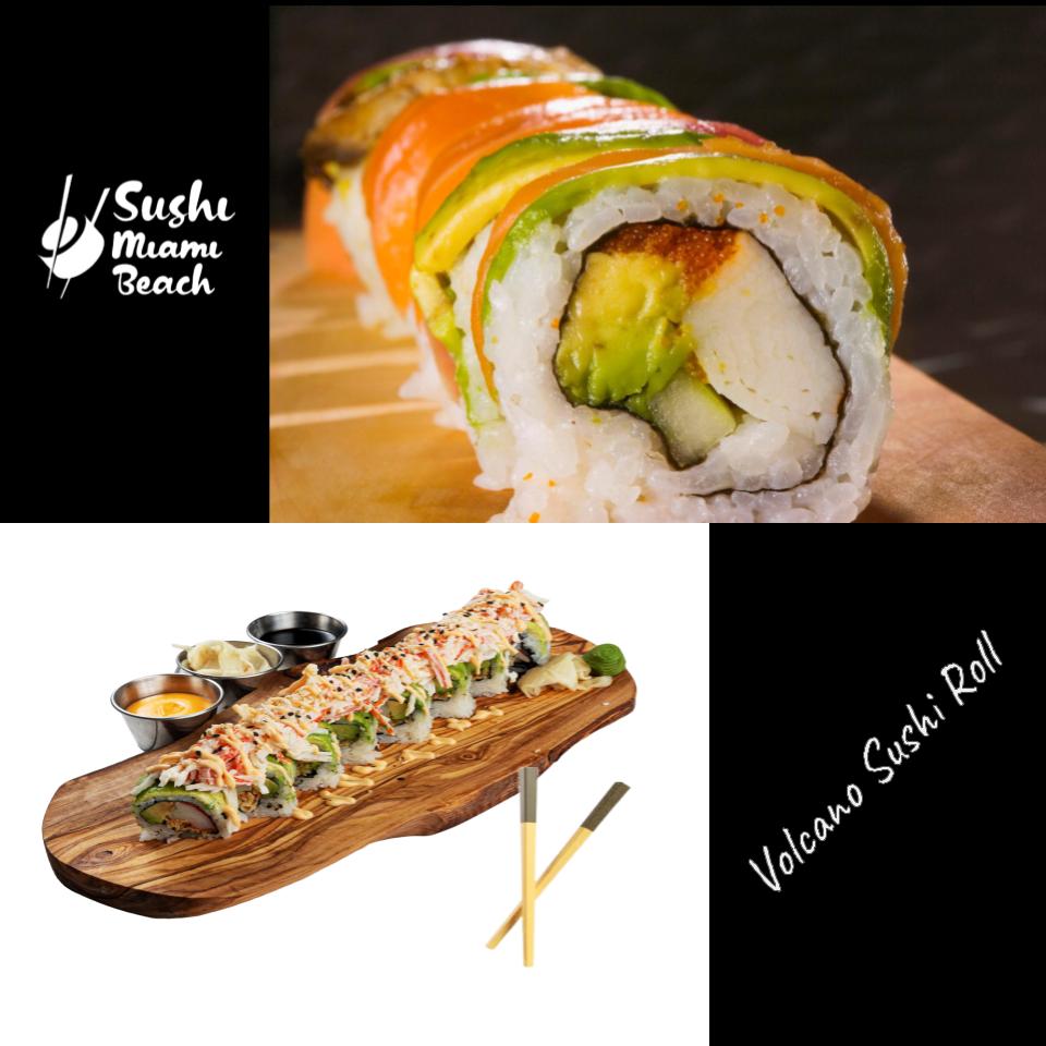 #20 Volcano Sushi Roll by Sushi Miami Beach