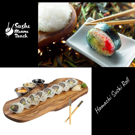 #24 Hamachi Sushi Roll by Sushi Miami Beach