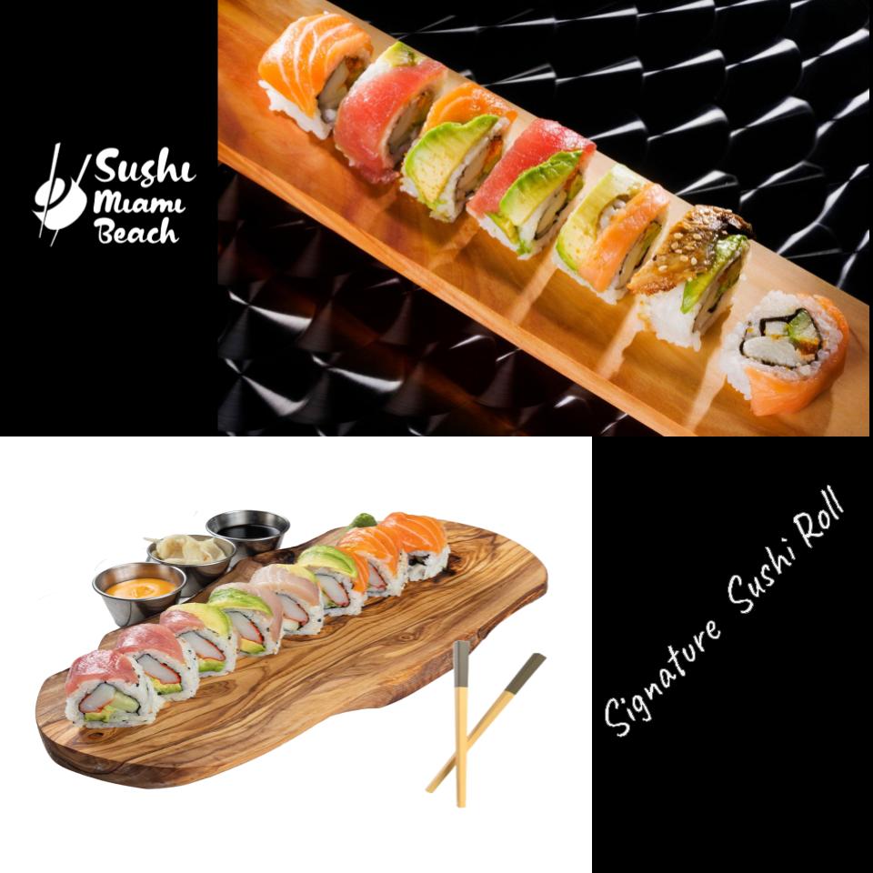 #10 Salmon Sushi Hand Roll by Sushi Miami Beach