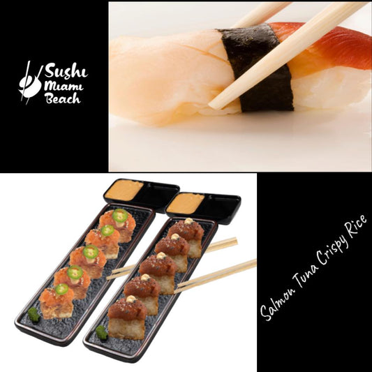 Mix Crispy Rice Spicy Tuna & Salmon 12 Pcs