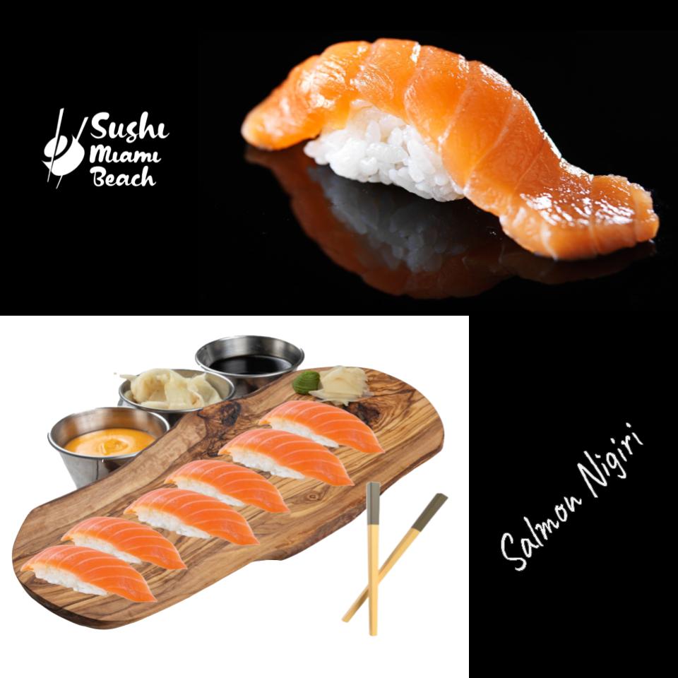 Salmon Nigiri 6 Piece