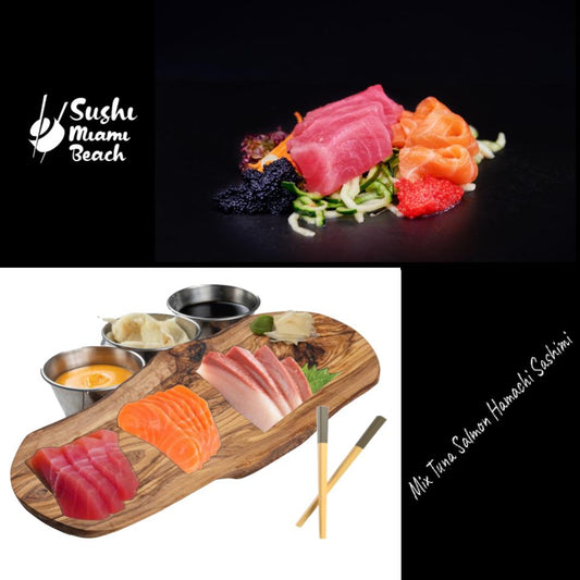 Sashimi Mix Salmon Tuna Hamachi | Mix 12 Pcs