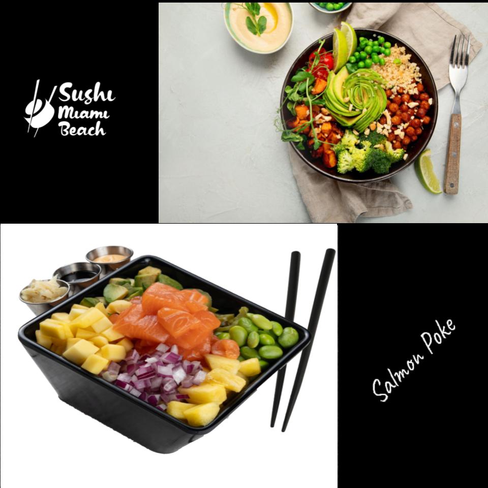 Salmon Poke Bowl | By Sushi Miami Beach