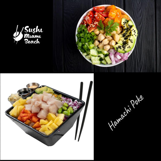 Hamachi Poke Bowl | by Sushi Miami Beach
