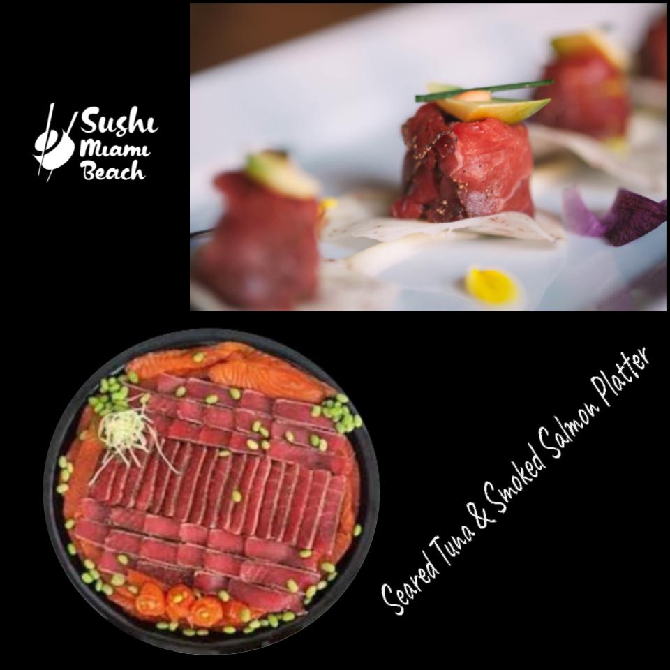 Nova Smoked Salmon & Seared Tuna Small Platter