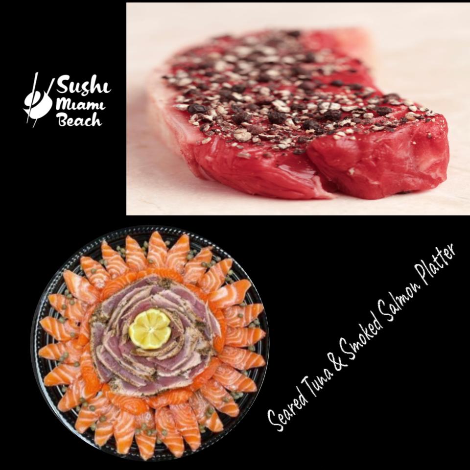 Nova Smoked Salmon & Seared Tuna Small Platter