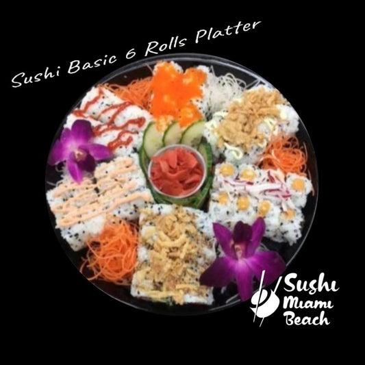Sushi Basic Platter-6 Rolls 48pcs