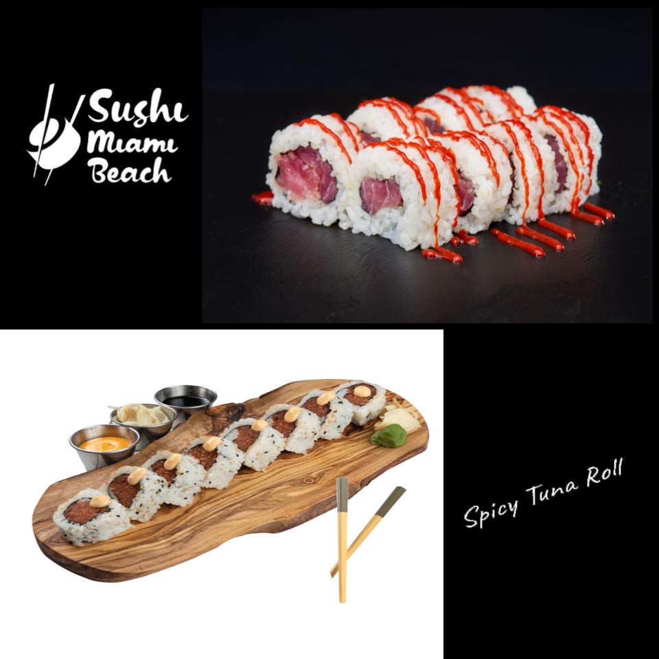 #7 Spicy Tuna Sushi Roll by Sushi Miami Beach
