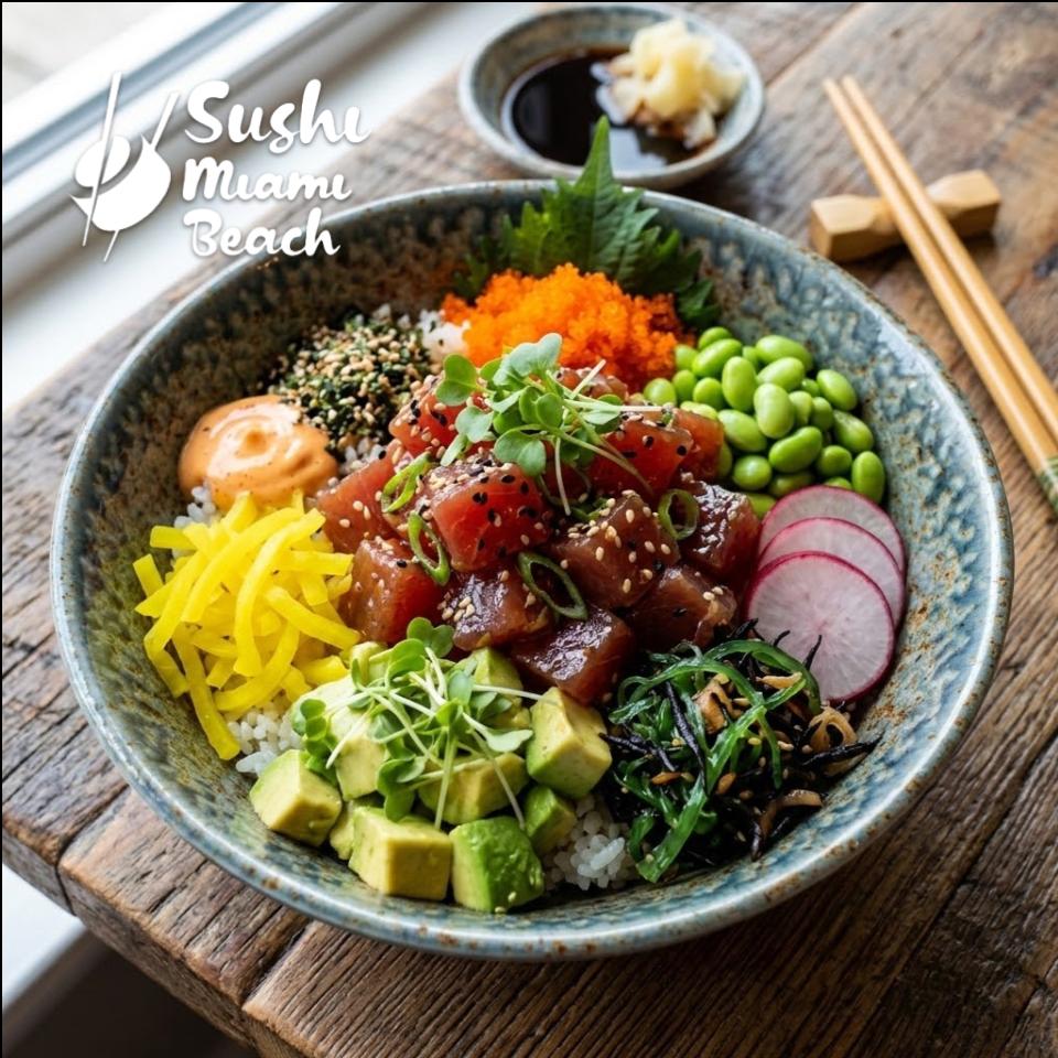 Salmon Poke Bowl | By Sushi Miami Beach