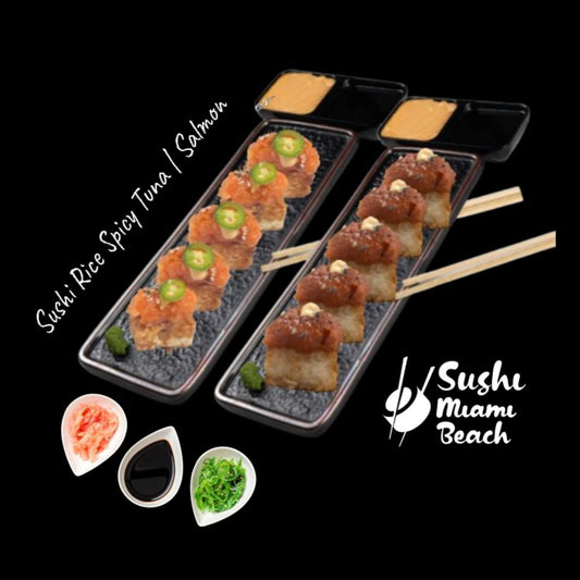 Mix Crispy Rice Spicy Tuna & Salmon 12 Pcs