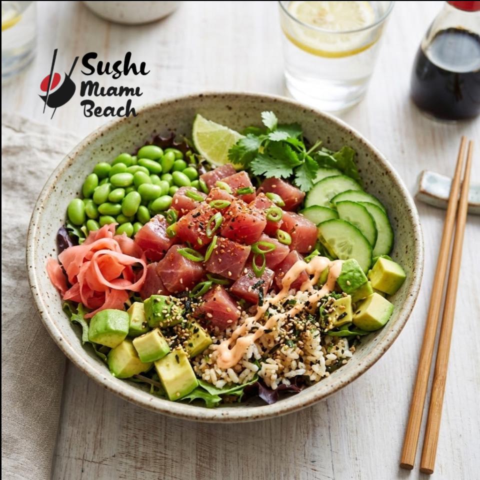 Salmon Poke Bowl | By Sushi Miami Beach