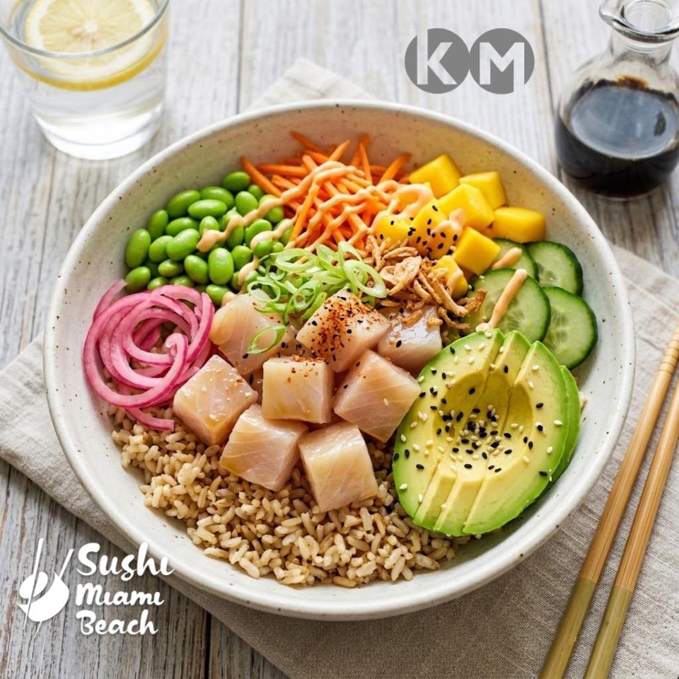 Salmon Poke Bowl | By Sushi Miami Beach