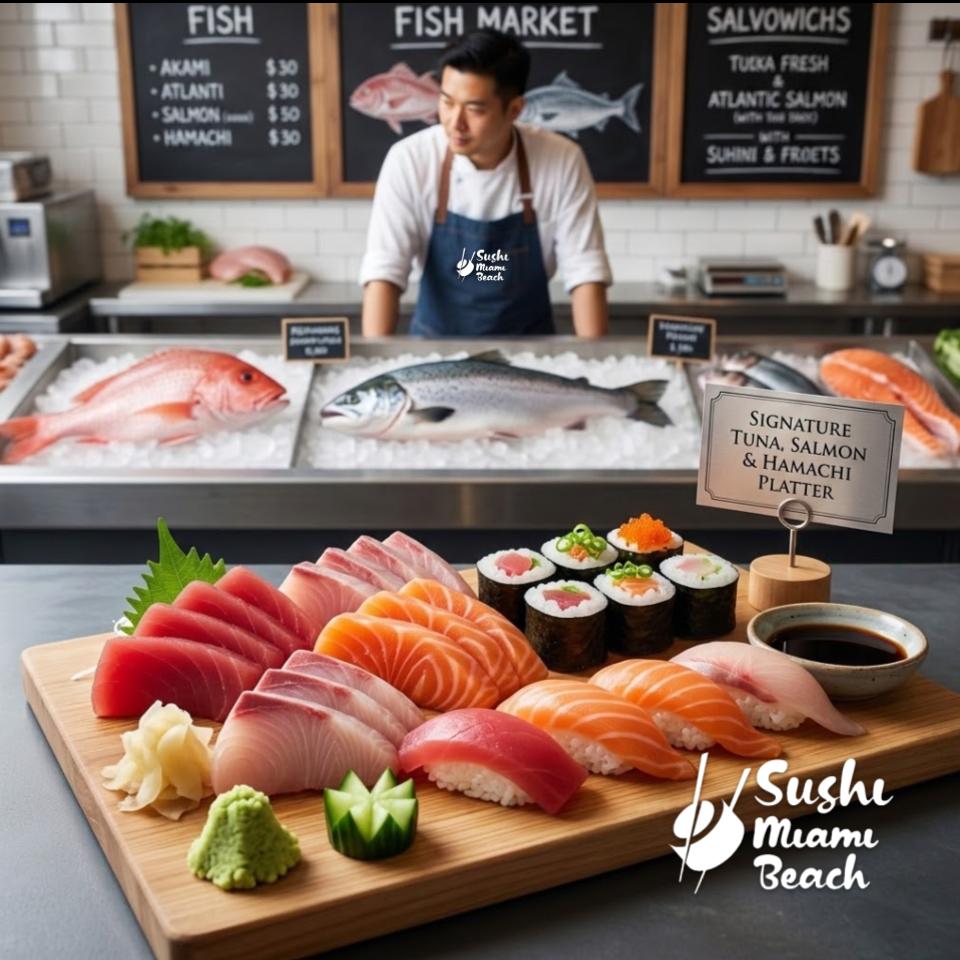 Mix Sashimi Platter | Salmon Tuna Hamachi | Choose your own size