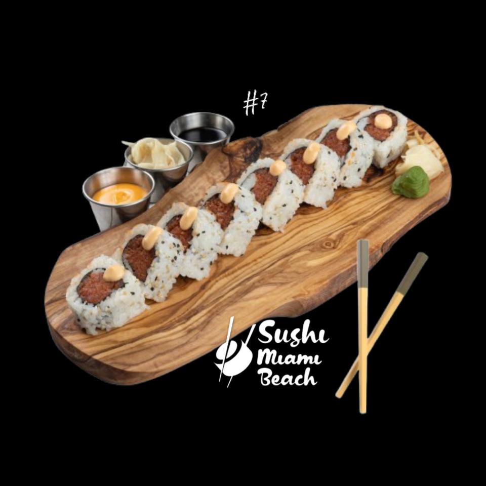 #7 Spicy Tuna Sushi Roll by Sushi Miami Beach