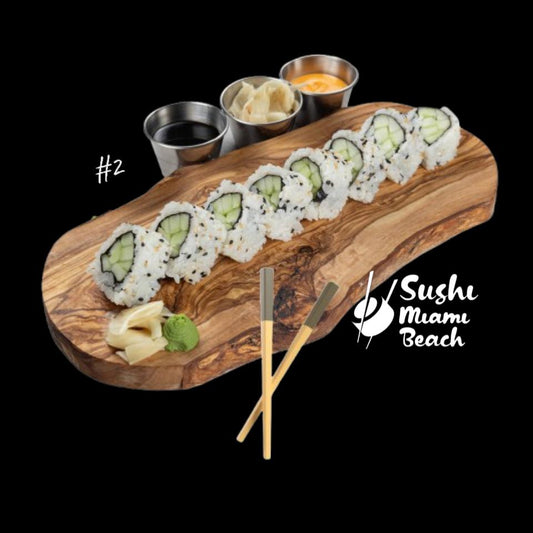 #2 Cucumber Sushi Roll by Sushi Miami Beach