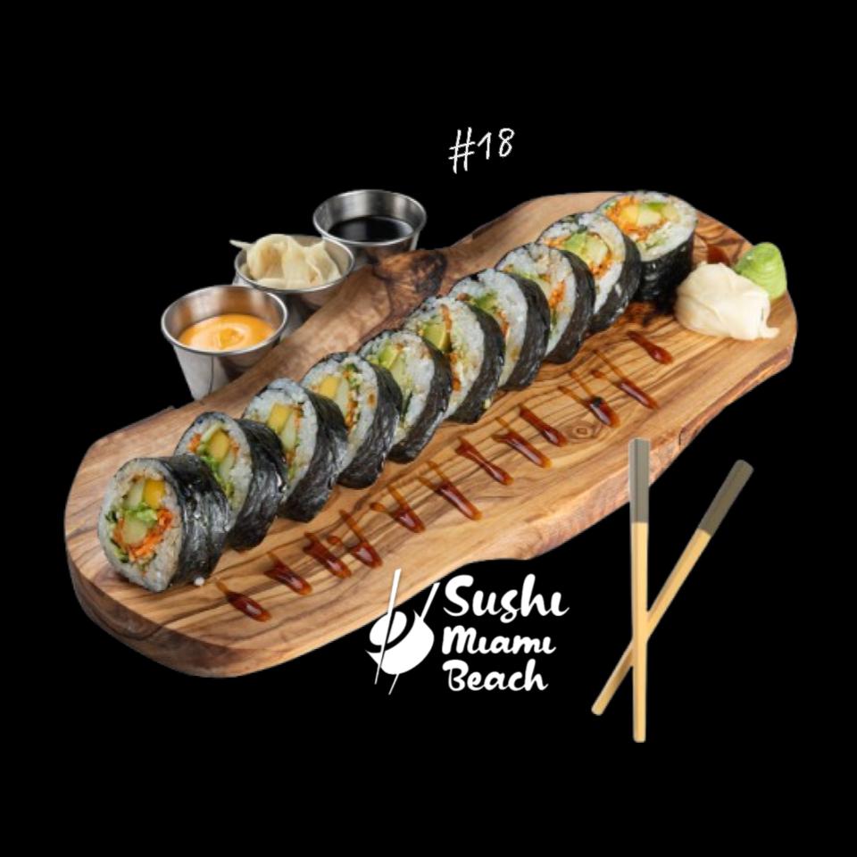 #18 Tropical Sushi Roll by Sushi Miami Beach