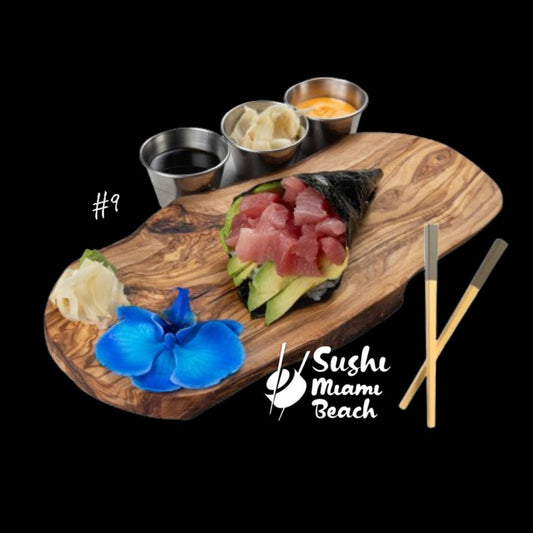 #9 Tuna Sushi Hand Roll by Sushi Miami Beach