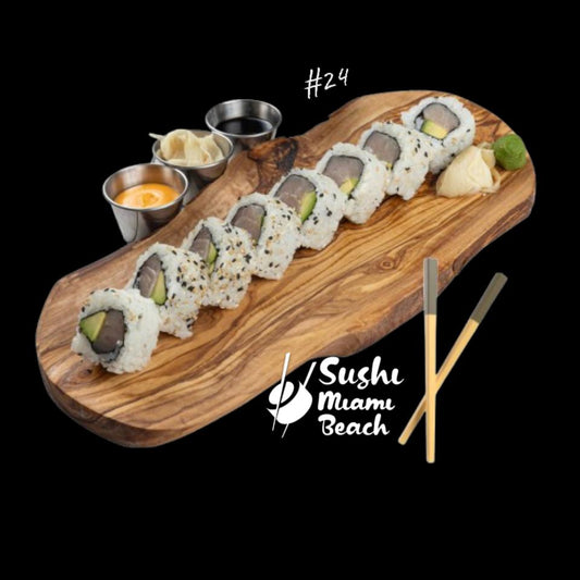 #24 Hamachi Sushi Roll by Sushi Miami Beach