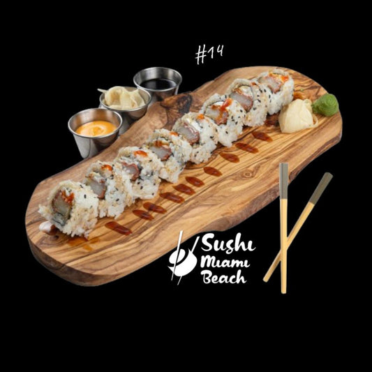#14 Dragon Sushi Roll by Sushi Miami Beach