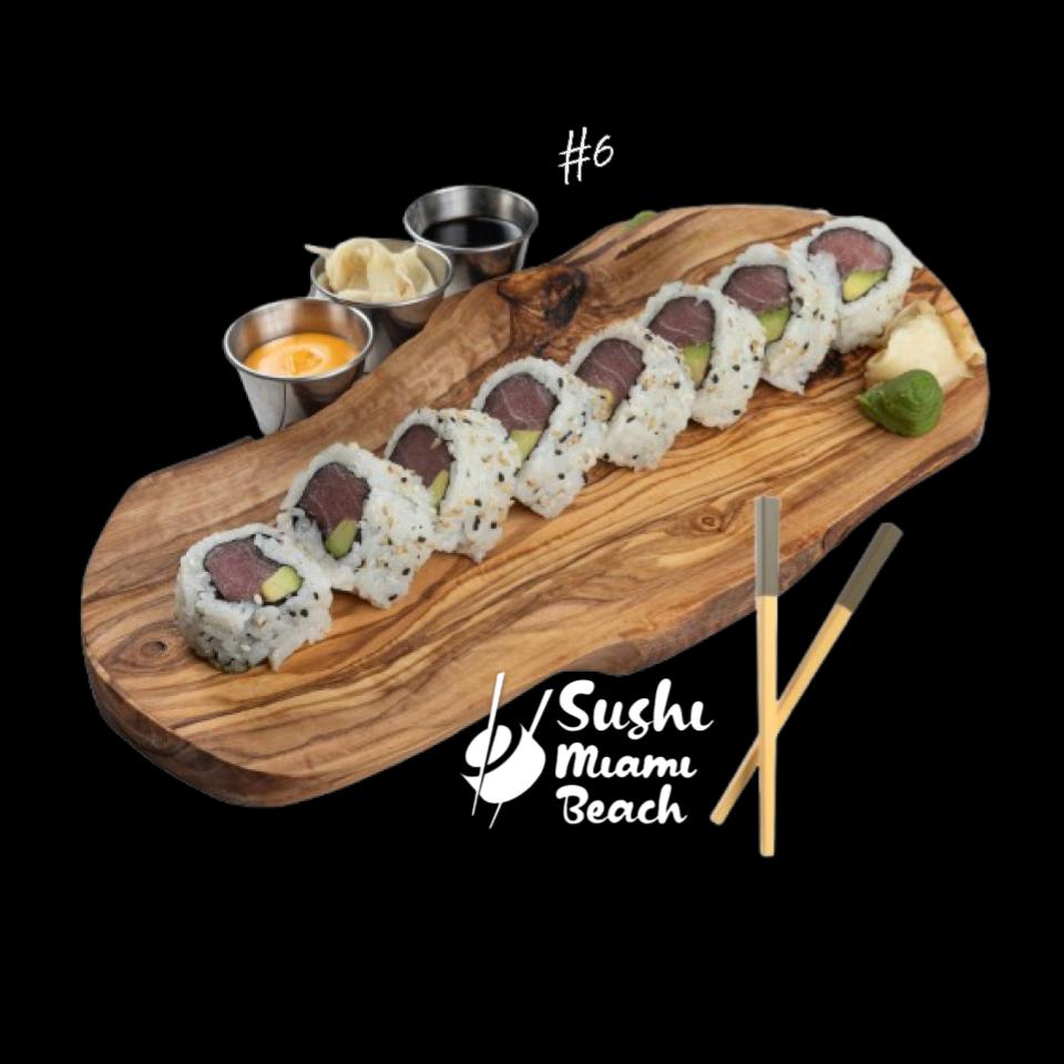 #6 Tuna Avocado Sushi Roll by Sushi Miami Beach