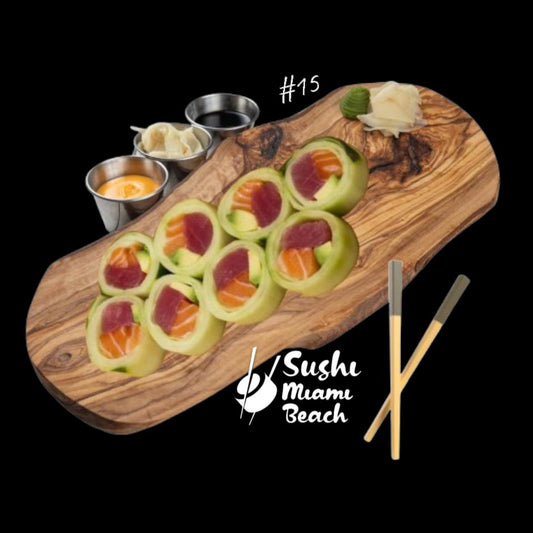 #15 Naruto Cucumber Sushi Roll by Sushi Miami Beach