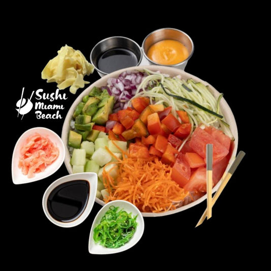 Veggie Poke Bowl | by Sushi Miami Beach