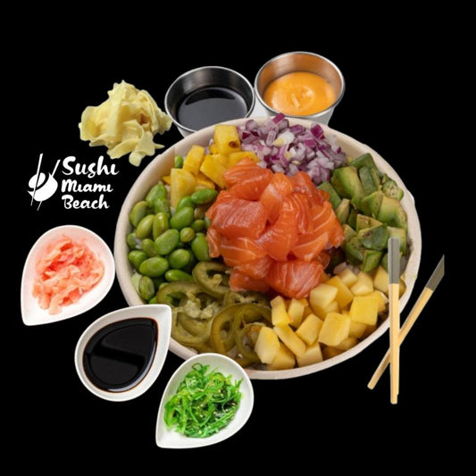 Salmon Poke Bowl | By Sushi Miami Beach