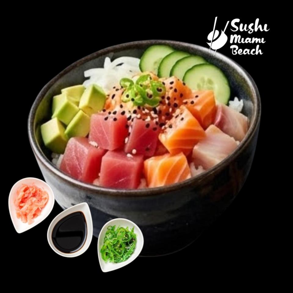 Cooked Salmon Poke Bowl