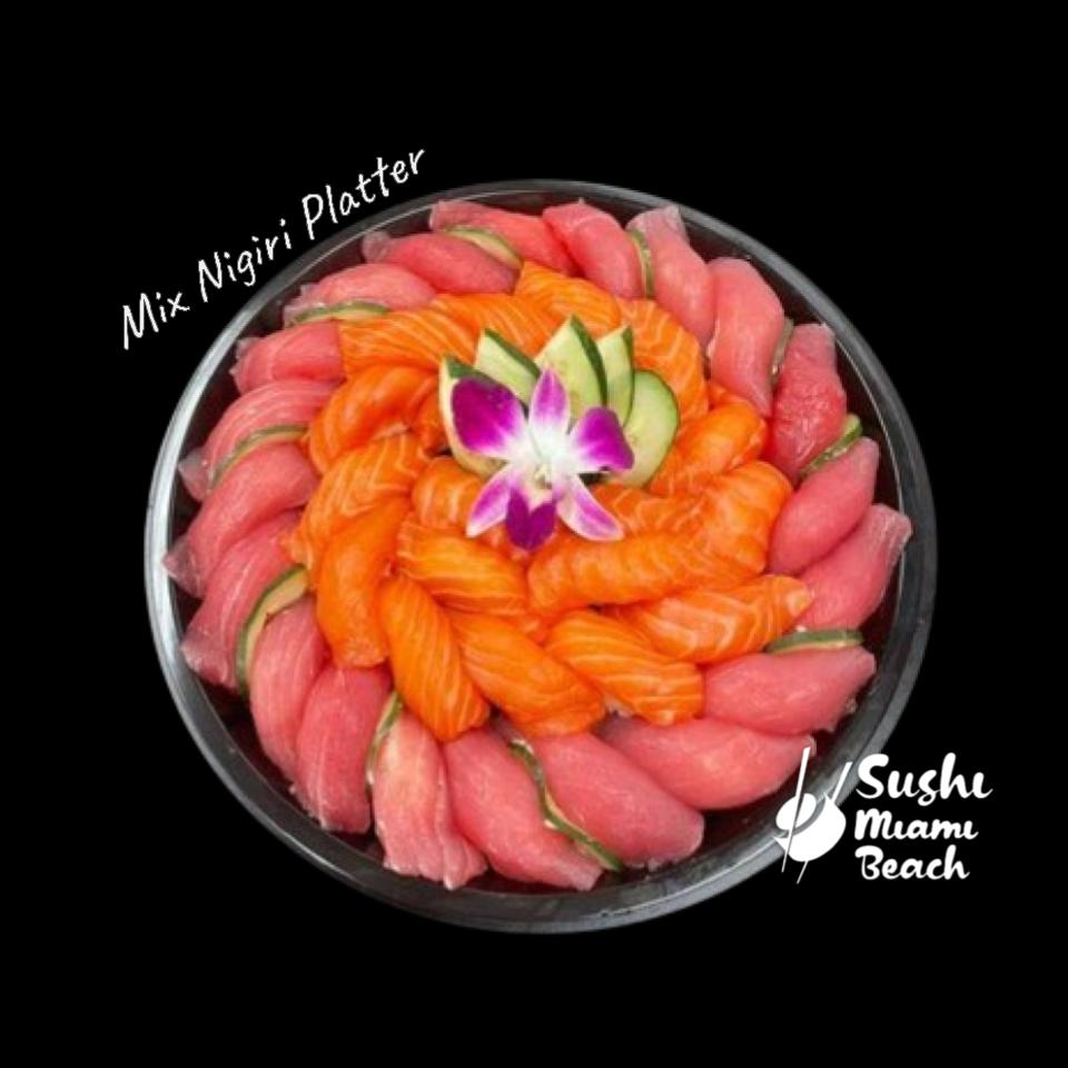 Mix Nigiri Platter | Salmon Tuna & Hamachi