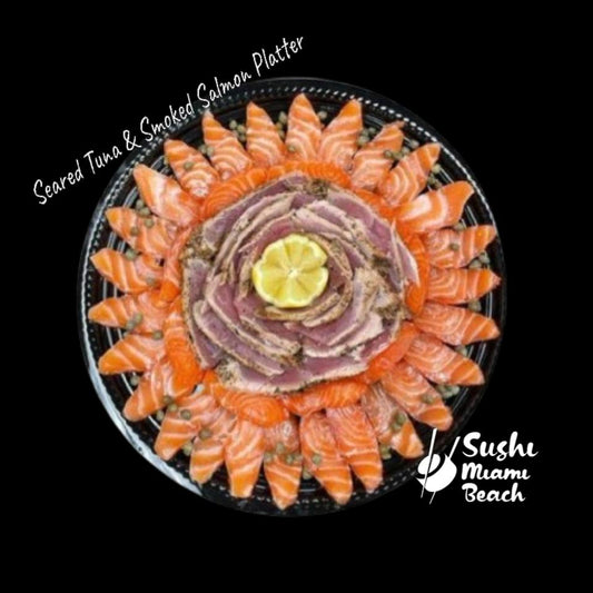 Smoked Seared Tuna & Salmon 12" Platter