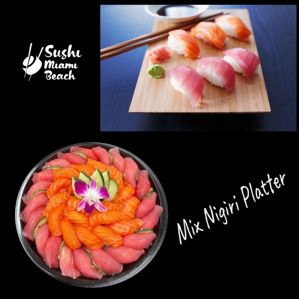 Mix Nigiri Platter | Salmon Tuna & Hamachi